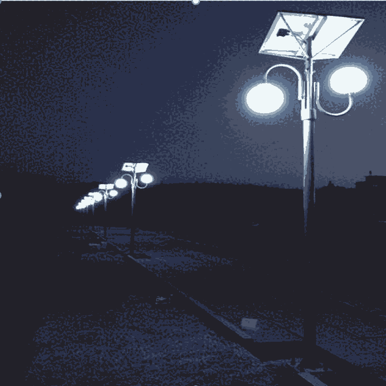 4米鋰電池LED光源太陽能一體燈維修更換成本低歡迎咨詢