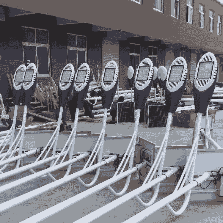 鋰電太陽能路燈廣場小區(qū)庭院公園照明質(zhì)量合格