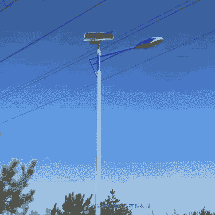 4米鋰電池LED光源太陽(yáng)能一體燈安裝方便成套批發(fā)